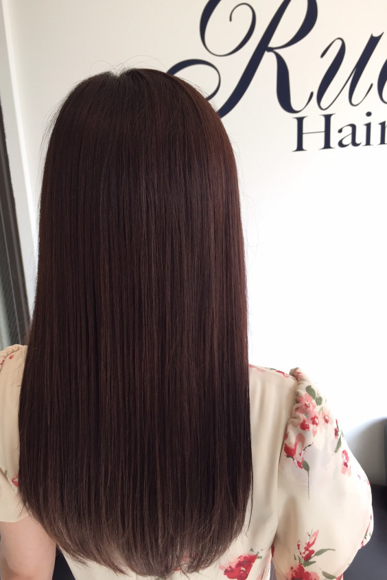 ピンクアッシュ系ヘアカラー Hair Make Ruelle