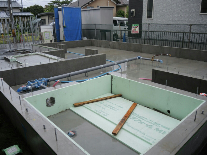 基礎工事完了 着工から28日目 小さな家の備忘録