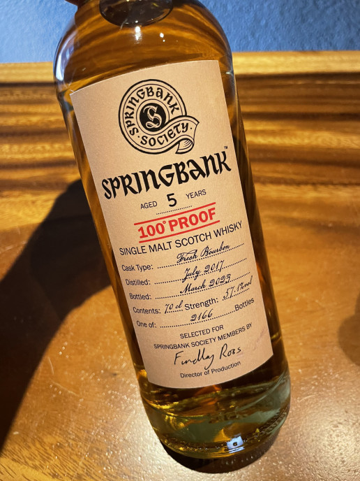 スプリングバンク 5年 | BAR NON Peat