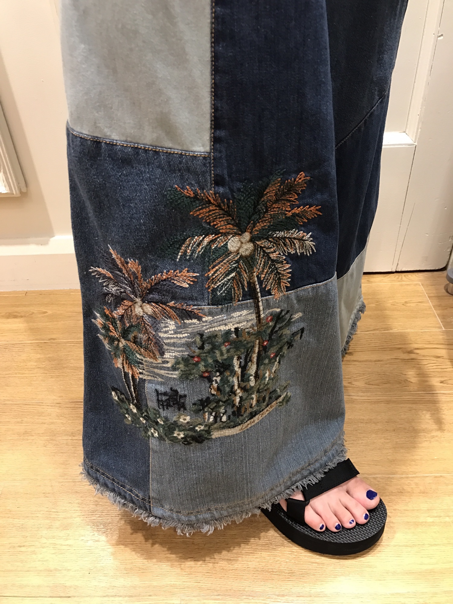 デニムパッチワークスカート☆ | Lois CRAYON SHOP STAFF BLOG