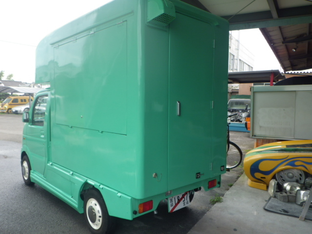スズキキャリートラック DA63T シェル キッチンカー 納車です
