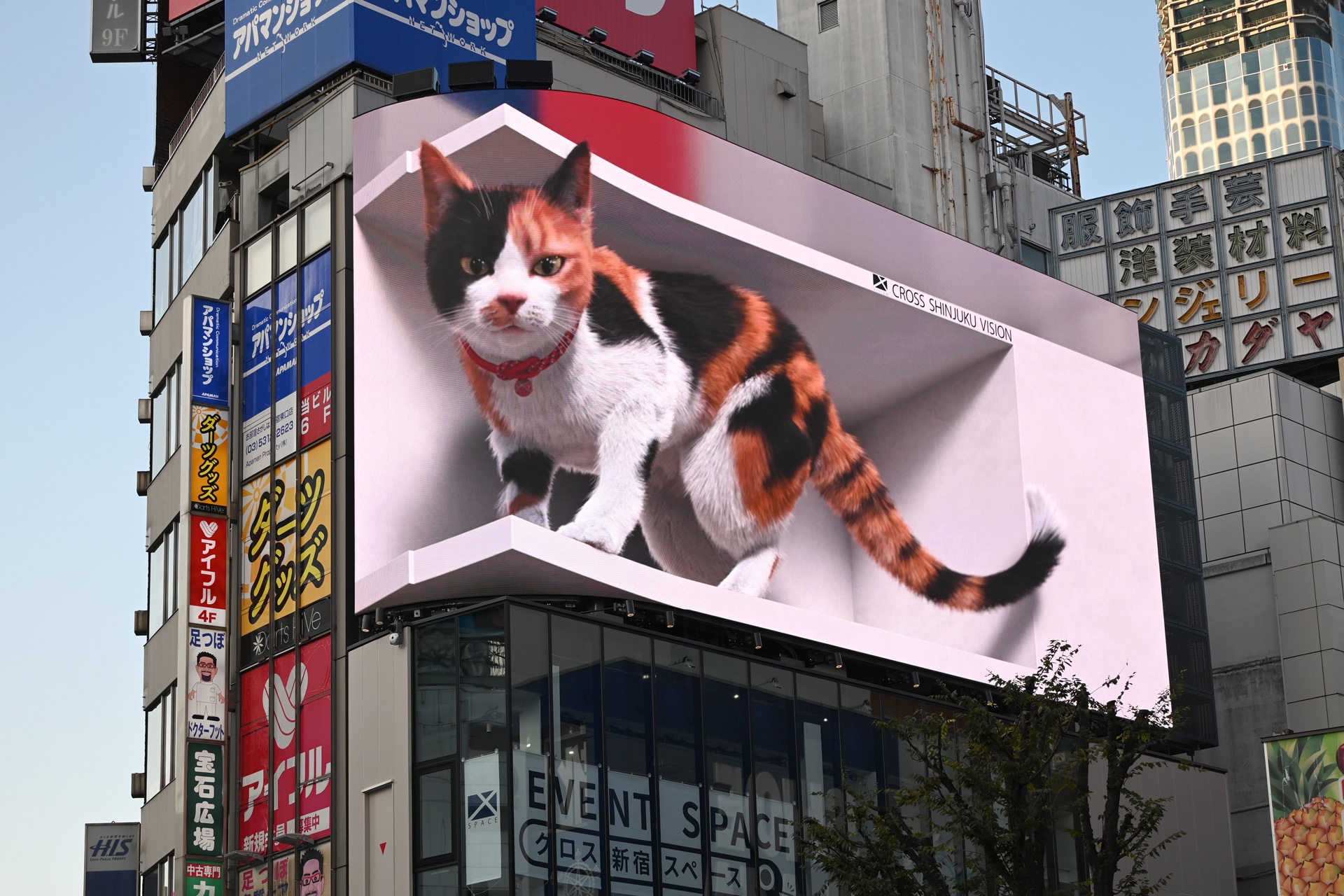 世界を楽しませる街頭ビジョン。高精細ラウンドLEDで実現した「3D巨大