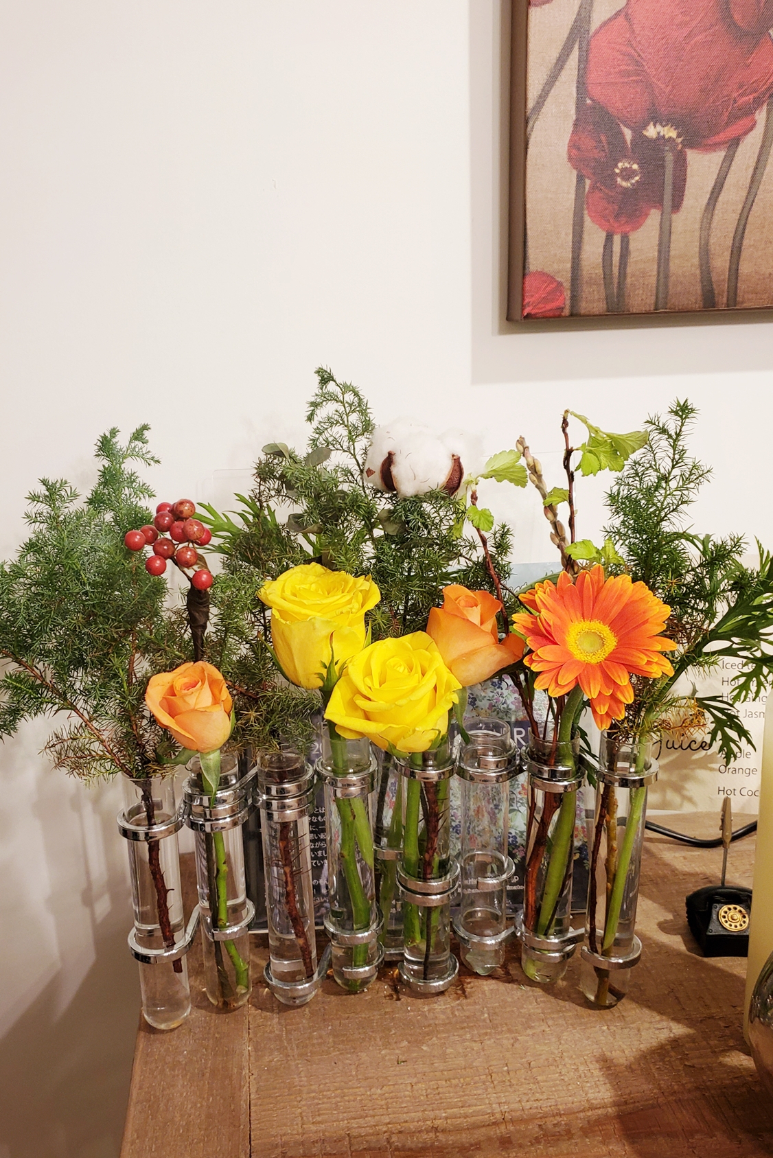 The flowers make me so happy ! INTERLINÉAIRE