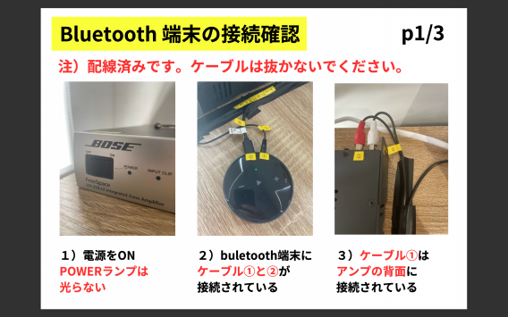 備品の使い方