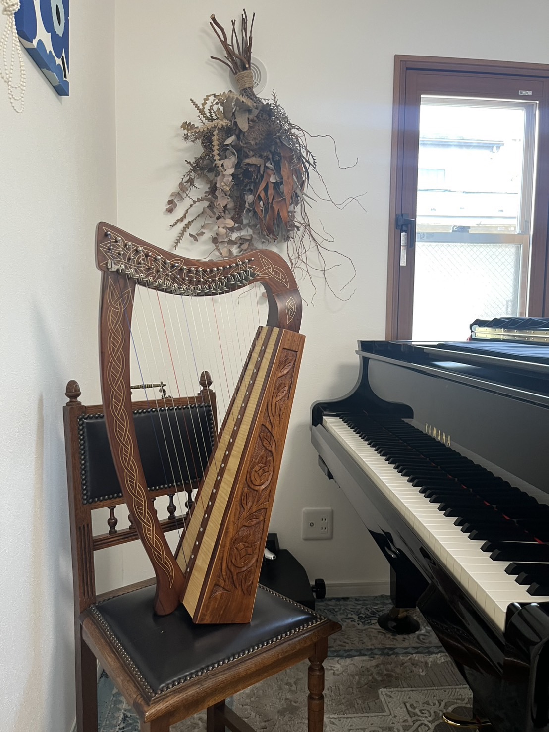 ハープ 中古ハープ 19弦 ピクシーハープ ハープを弾いてみよう