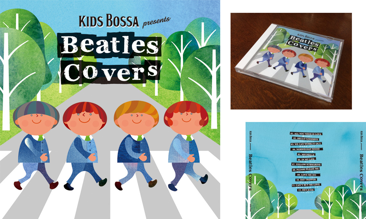 KIDS BOSSA presentsシリーズCDジャケット | Ikebe's Portfolio