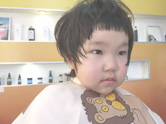 ショートマッシュウルフ キッズカット Marble Hair Makeup ショートマッシュウルフ キッズカット Marble Hair Makeup