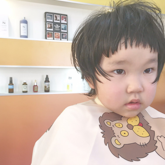 ショートマッシュウルフ キッズカット Marble Hair Makeup ショートマッシュウルフ キッズカット Marble Hair Makeup