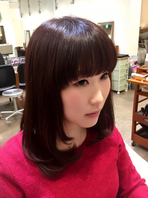 ミディアムヘアスタイル Naoto Harayama