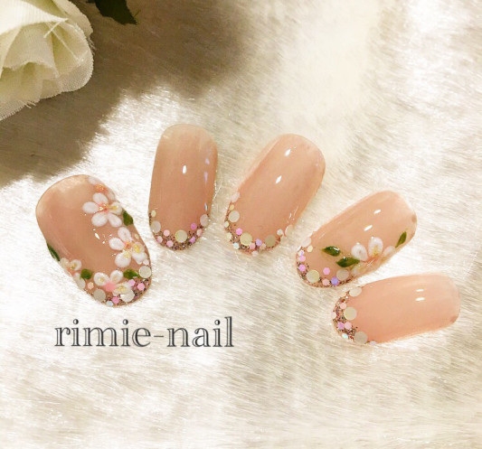 きれいめネイルのアレンジ Rimie Nail