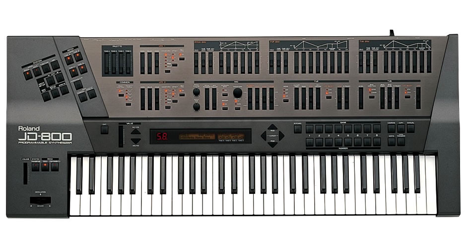 送料無料! Roland JD-800 向かって右側樹脂パネルヒビありですが 