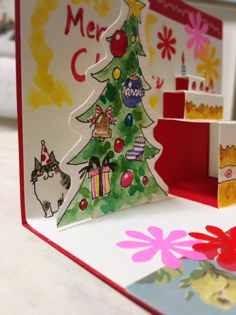 クリスマスのポップアップカードワークショップ 伊東屋 Miyuki Yoshizawa クリスマスのポップアップカードワークショップ 伊東屋 Miyuki Yoshizawa