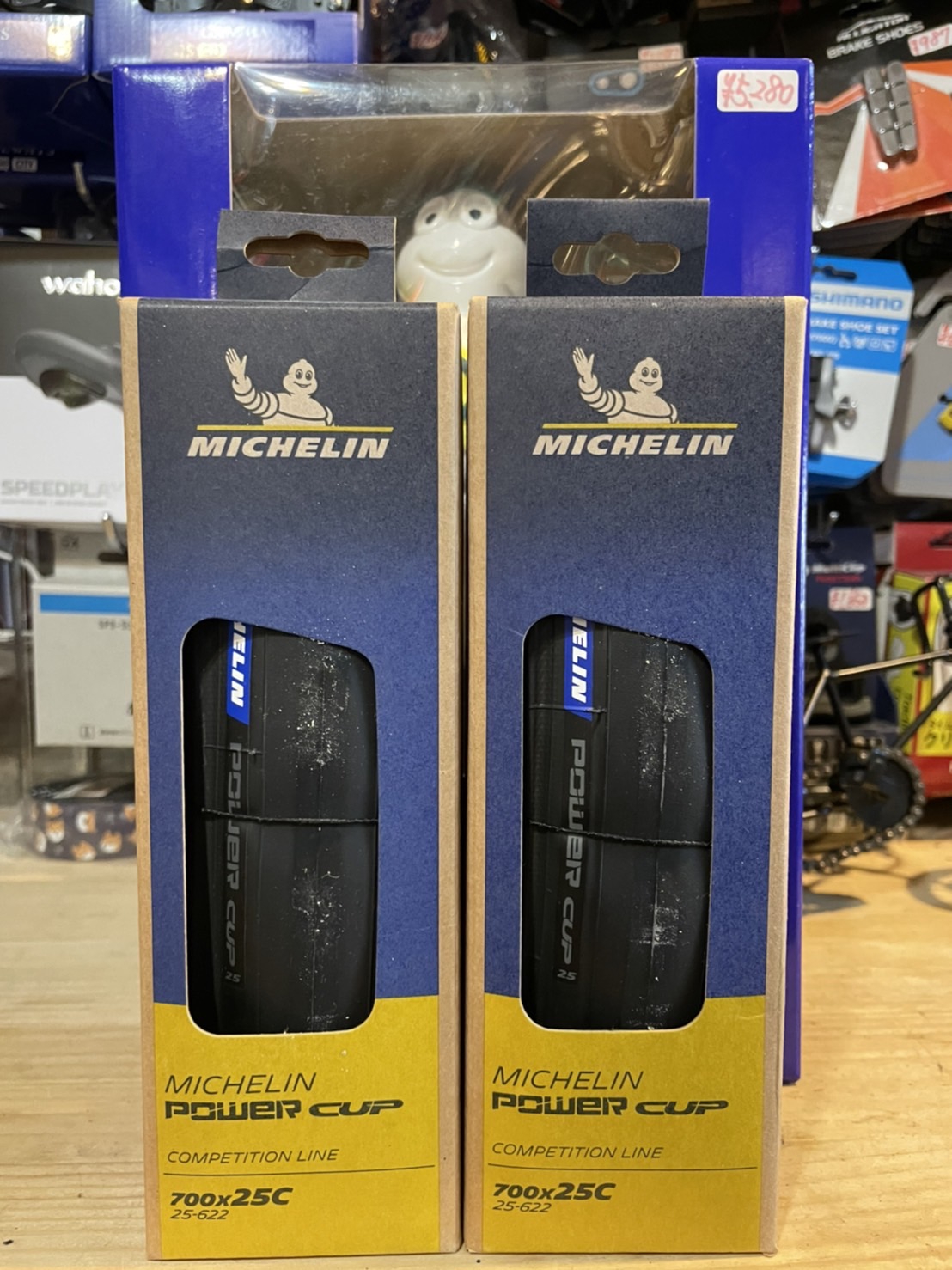 新品】MICHELIN POWER CUP BLK 700X25C MICHELIN ロード用タイヤ 700