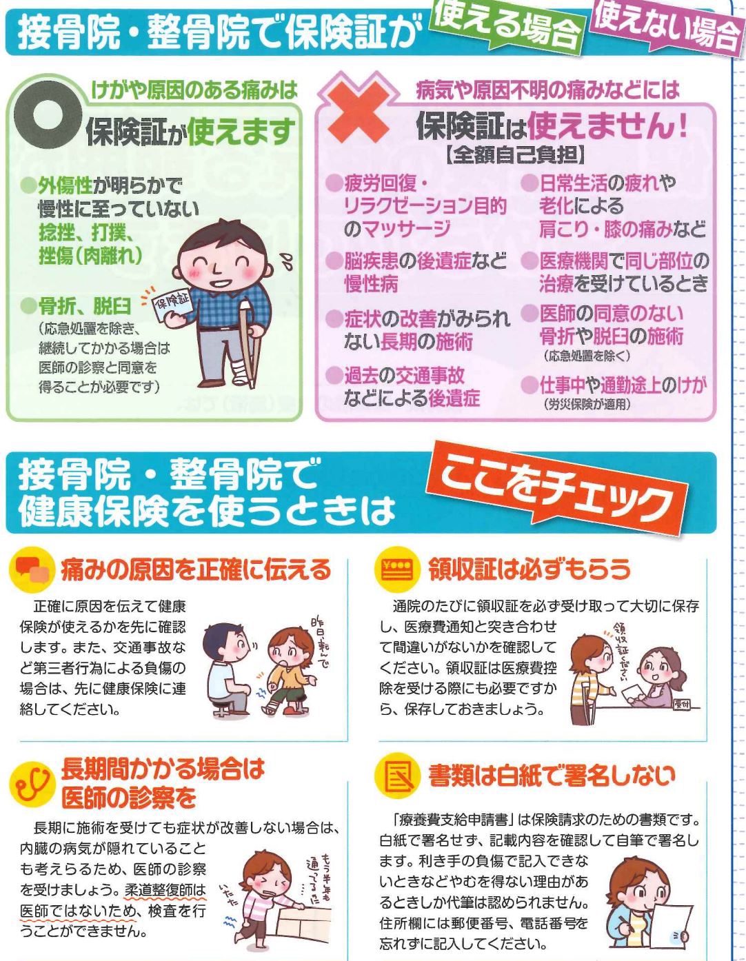 各種保険の取り扱いの説明 | 【公式】宇部スポーツ整骨院／【野球肩・肘】サポート院