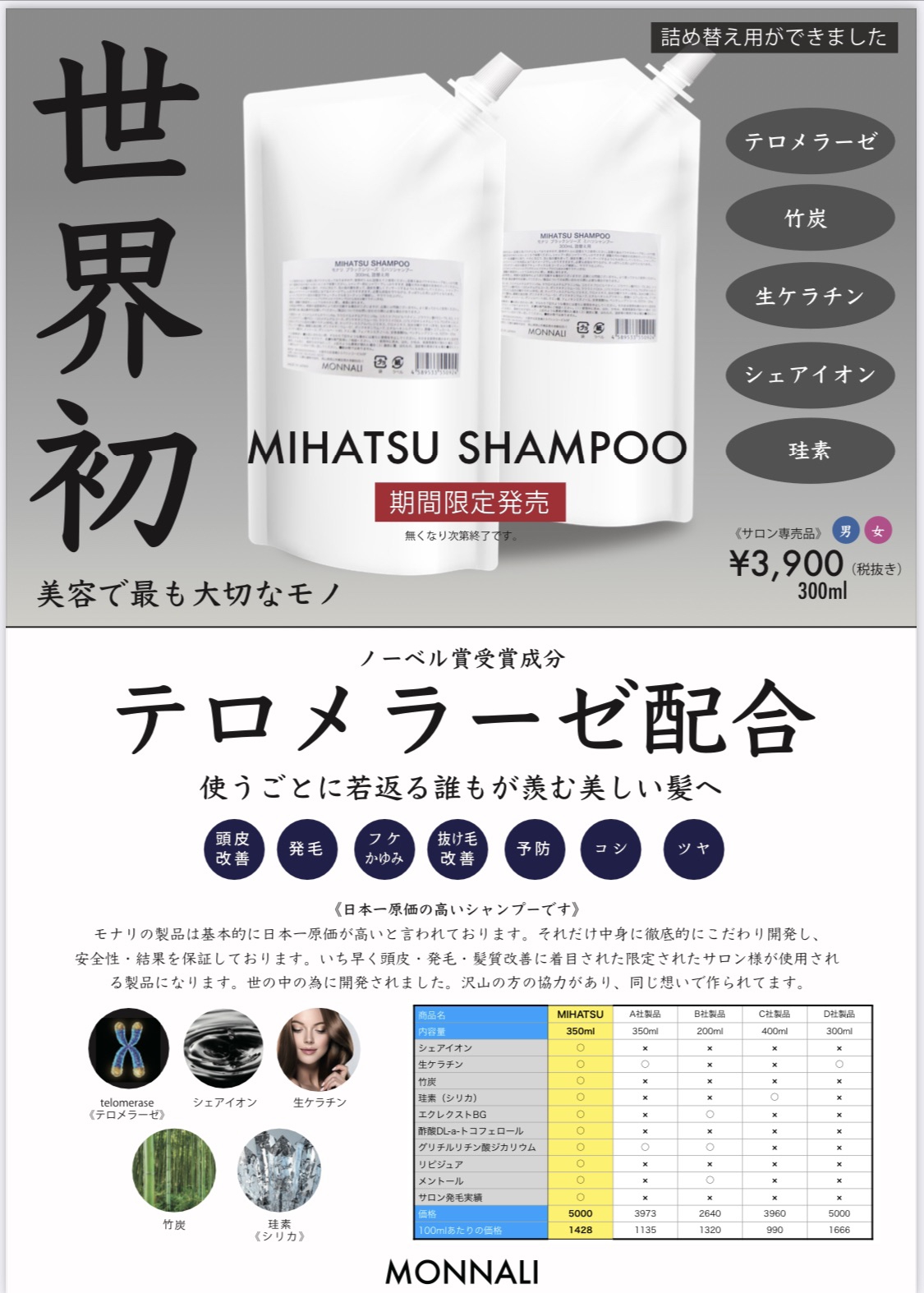 モナリ】ブラックシリーズ！シャンプー以外はどうなの？ | FACE 