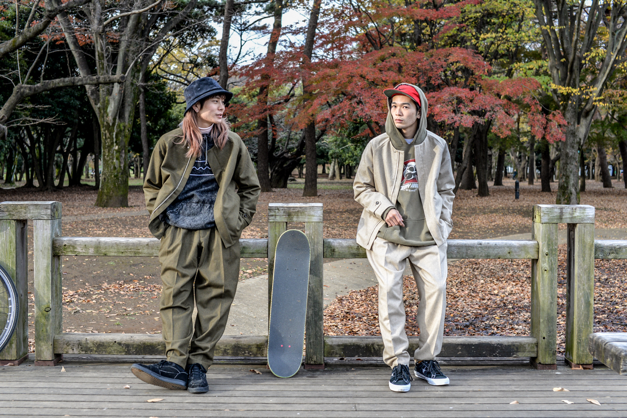 yotsuba - Wool Nocollar jacket & Wide Pants | kodona's Ownd