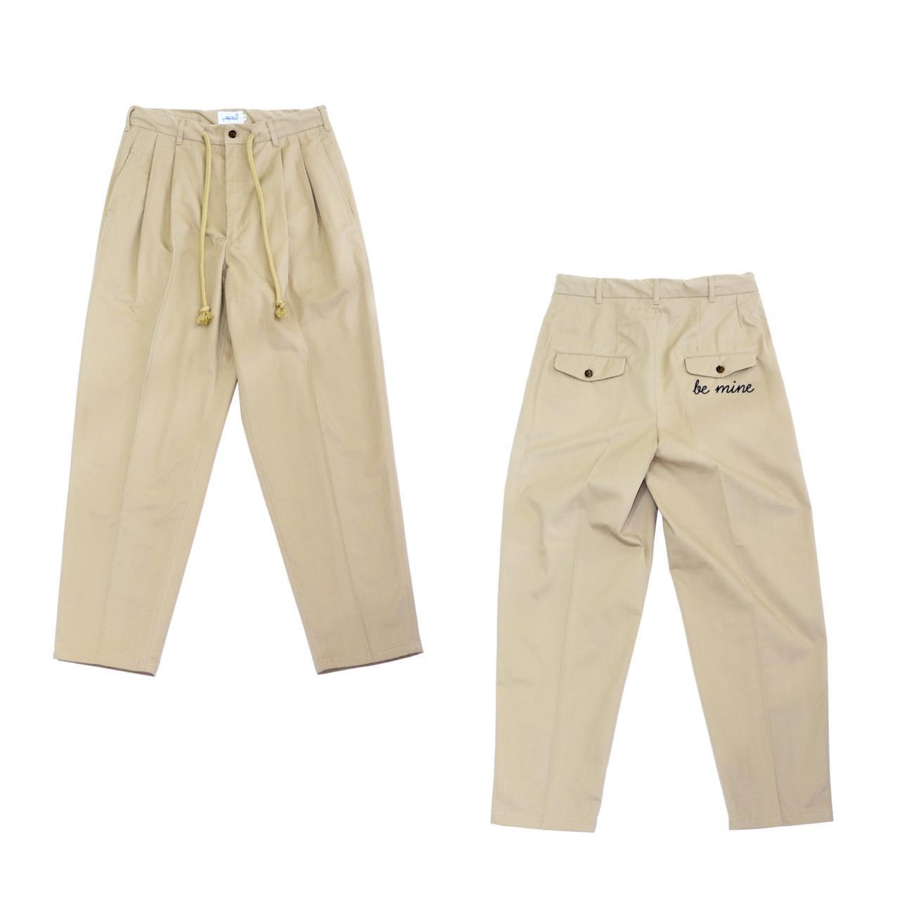 Y's BORN PRODUCT]COTTON TWILL BACK DROP WIDE PANTS(XS Grey): Y's