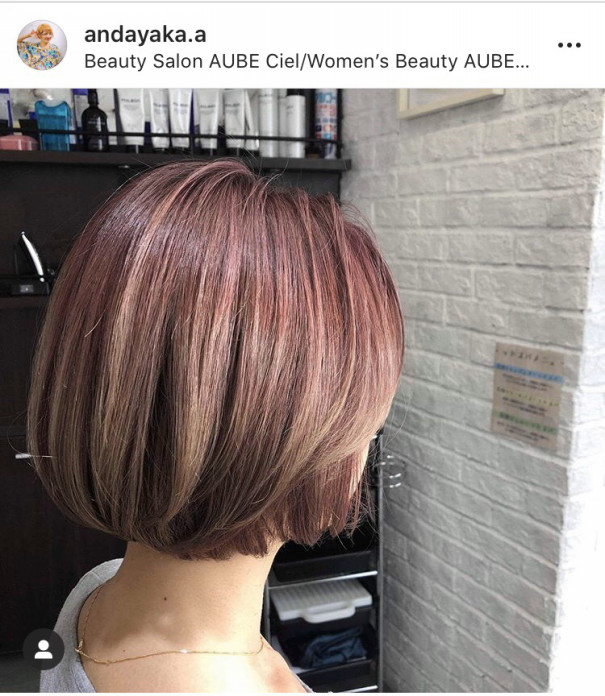 春のトレンドヘアカラー Beauty Salon Aube Ciel Woman S Beauty Aube Calme