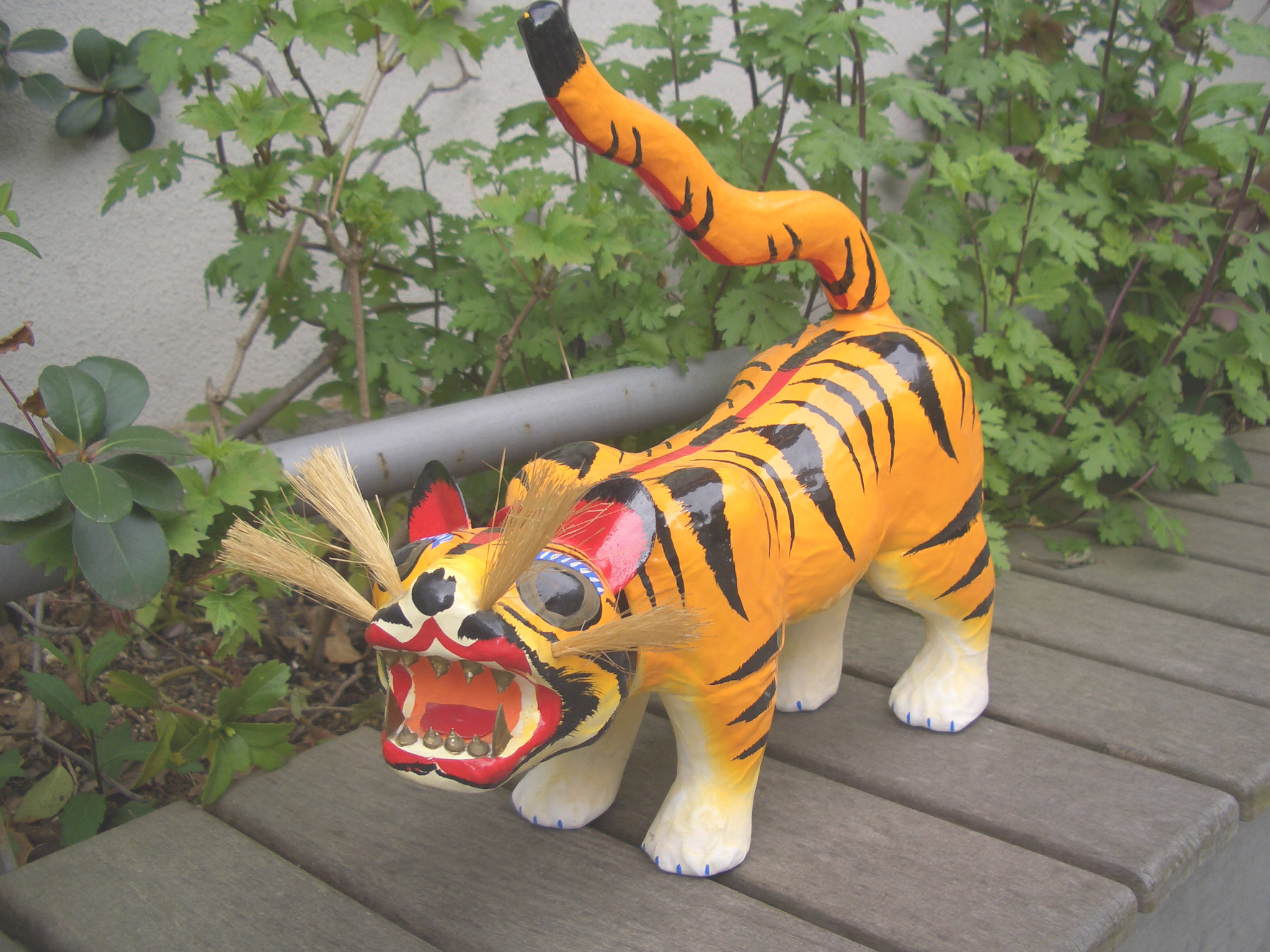 メカニカル タイガー 虎 MADE IN JAPAN ブリキ SHOP | Gangukan - Japanese Folk Toy Museum