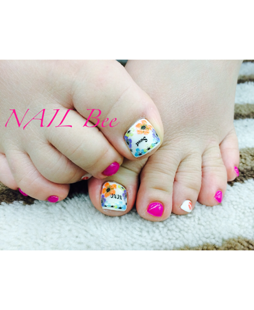 フットネイル ２か月持続 彡 ネイル アイラッシュbee 福島ピボット店 ブログ