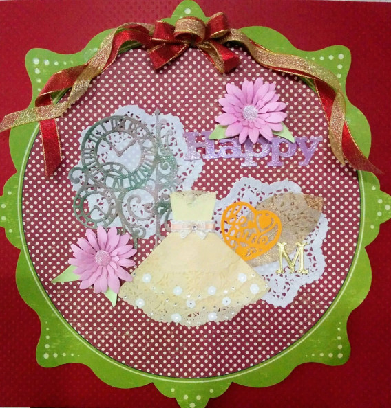 6月のペーパークラフトは レースペーパーで作る可愛いカード Atelier Mountain