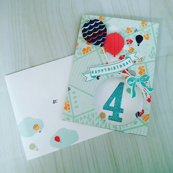 遠近法を使った男の子へのバルーンのバースデーカード Mami Craft S Let S Enjoy Stampin Life With Me 遠近法を使った男の子へのバルーンのバースデーカード Mami Craft S Let S Enjoy Stampin Life With Me