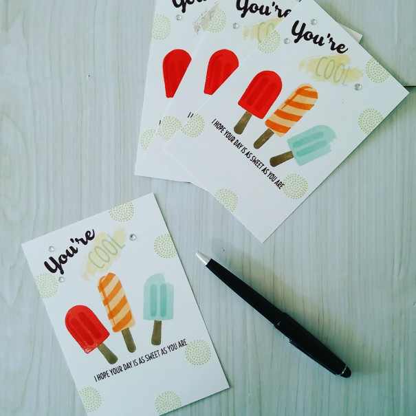 クールトリートで暑中見舞い その1 Mami Craft S Let S Enjoy Stampin Life With Me