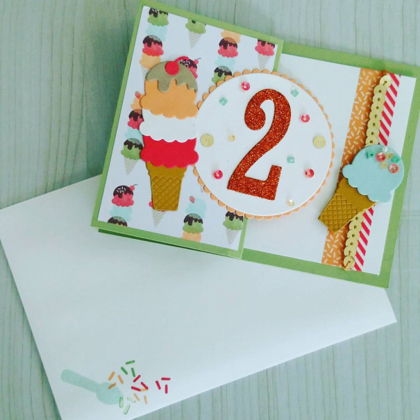 クールトリートで2歳のバースデーフォールディングカード Mami Craft S Let S Enjoy Stampin Life With Me クールトリートで2歳のバースデーフォールディングカード Mami Craft S Let S Enjoy Stampin Life With Me
