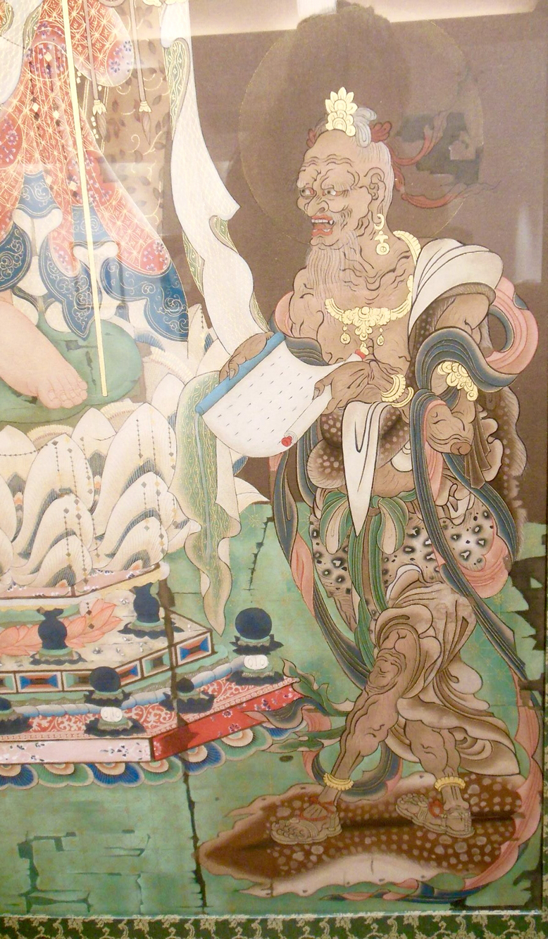 仏画　絹本着色　千手観世音菩薩　今井白洞 S 仏画 絹本着色 千手観世音菩薩 今井白洞 S - メルカリ
