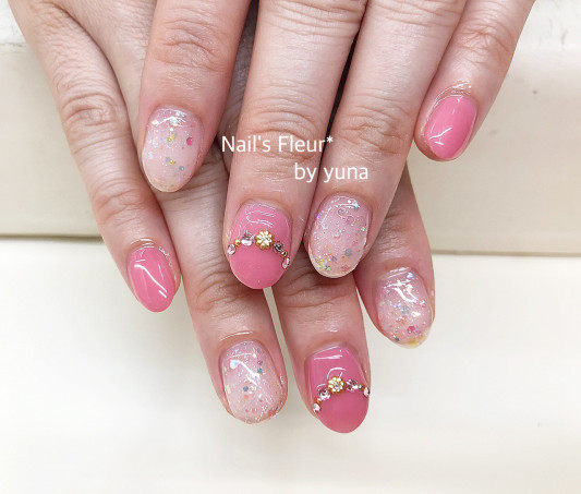 ネックレス風ネイル Nail S Fleur