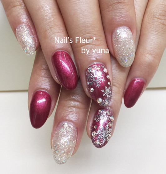 100種 最新デザイン 雪の結晶ネイル Nail S Fleur 100種 最新デザイン 雪の結晶ネイル Nail S Fleur