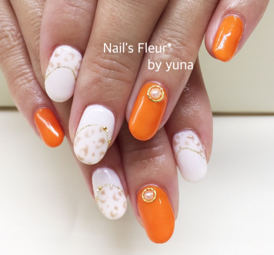 夏のレオパードネイル Nail S Fleur