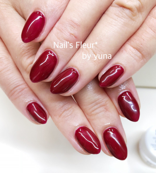 ワンカラー ねいるんるんのボルドーはこちら Nail S Fleur ワンカラー ねいるんるんのボルドーはこちら Nail S Fleur
