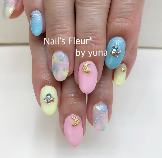 パステルカラーの夏ネイル Nail S Fleur