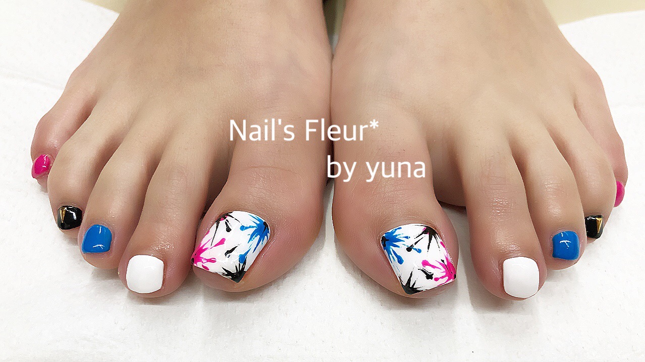 ペンキ風ネイル Nail S Fleur