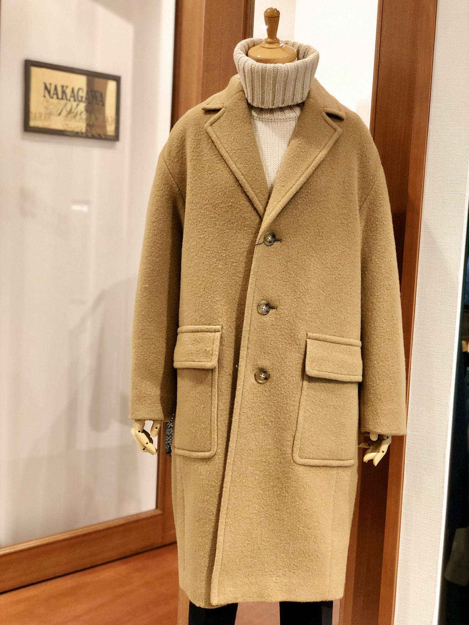 MACPHEE モヘヤメルトン チェスターコート | nakagawa1948amagasaki lady's