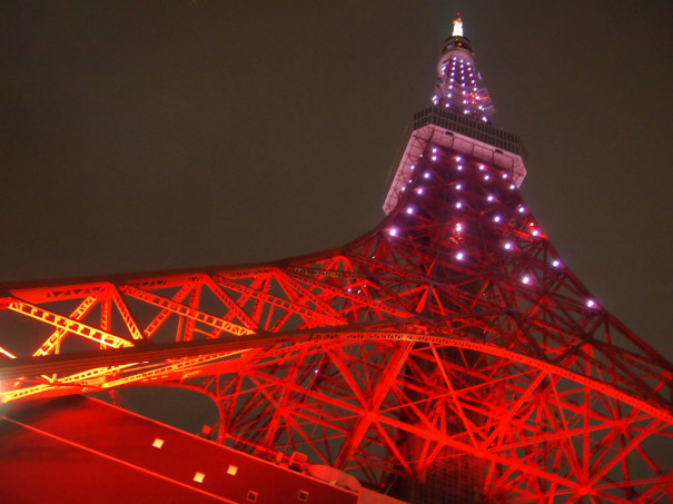 16年10月1日 東京タワー 乳がんの知識啓発ピンクリボンキャンペーン ピンクライトアップ Towerup