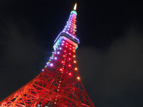 年11月8日 東京タワー 皇嗣殿下 立皇嗣奉祝ライトアップ Towerup