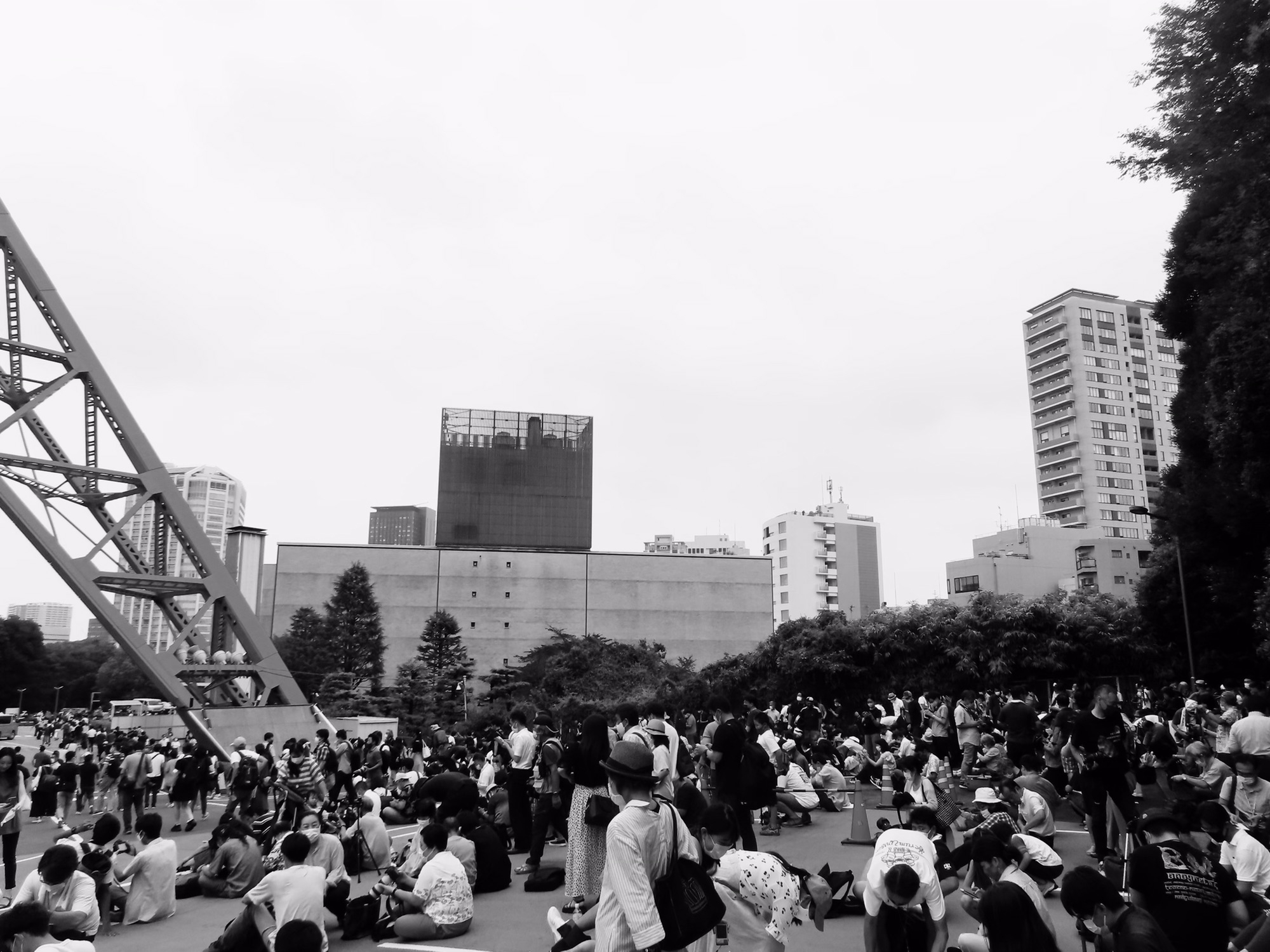 2021年8月24日「東京タワー ブルーインパルス展示飛行&五色幔幕