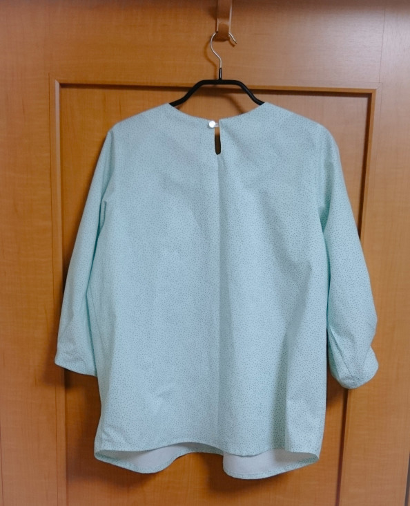 うすみどり 小さな粒 あるいはしゃぼん玉 綿 ブラウス Roomsetsu 5 うすみどり 小さな粒 あるいはしゃぼん玉 綿 ブラウス Roomsetsu 5