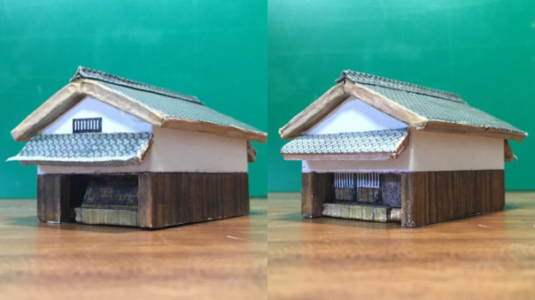ジオラマ 在りし日の篠山線福住駅周辺のにぎわい 2下駄屋 虎と金魚と祭りと実り 第２章