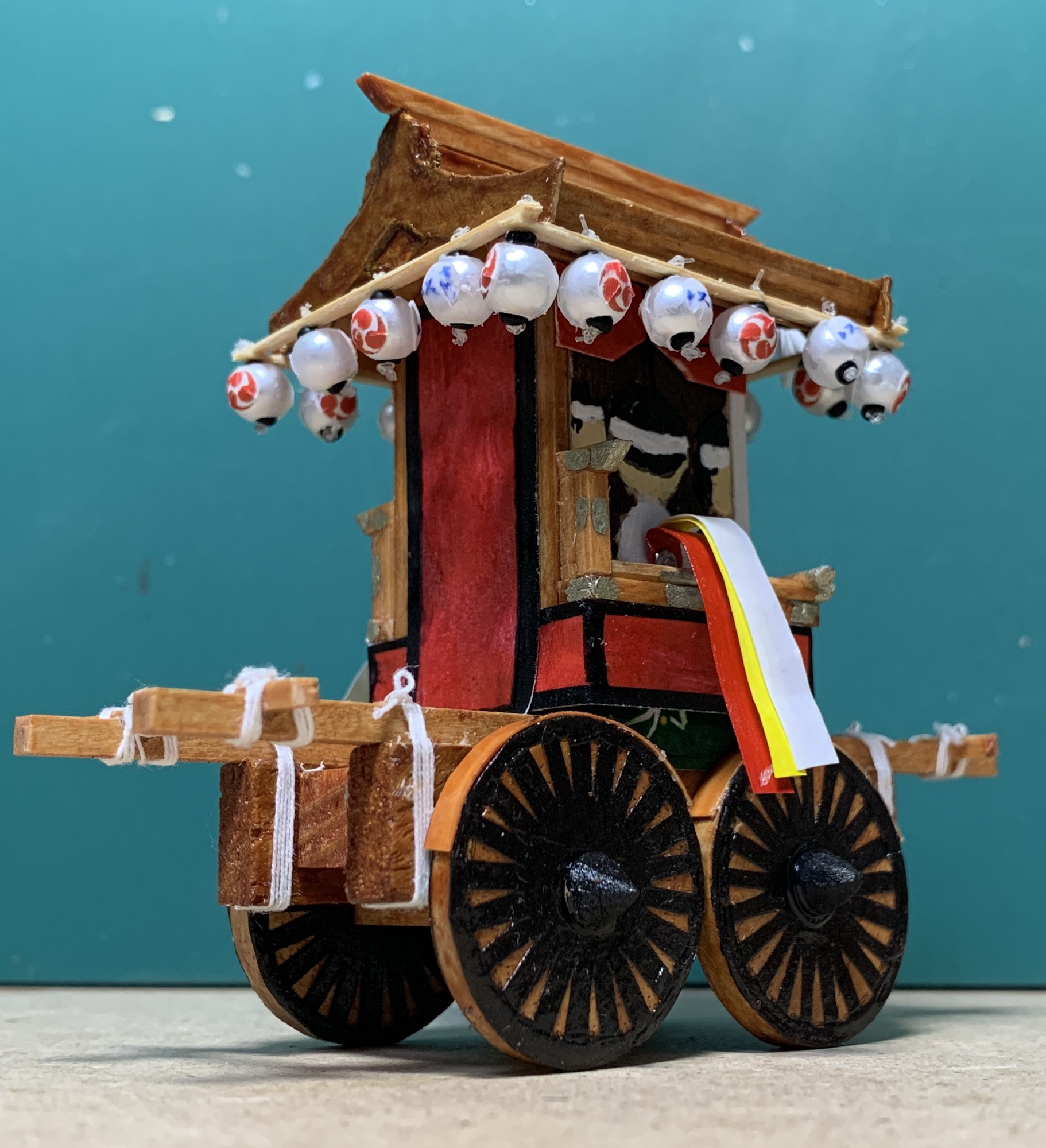 山車模型 左近神社5 細工所 完成 | 虎と金魚と祭りと実り ～第2章～