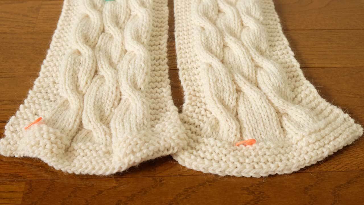 動画】縄編みのマフラーの編み方 | 彼編み cowls for him