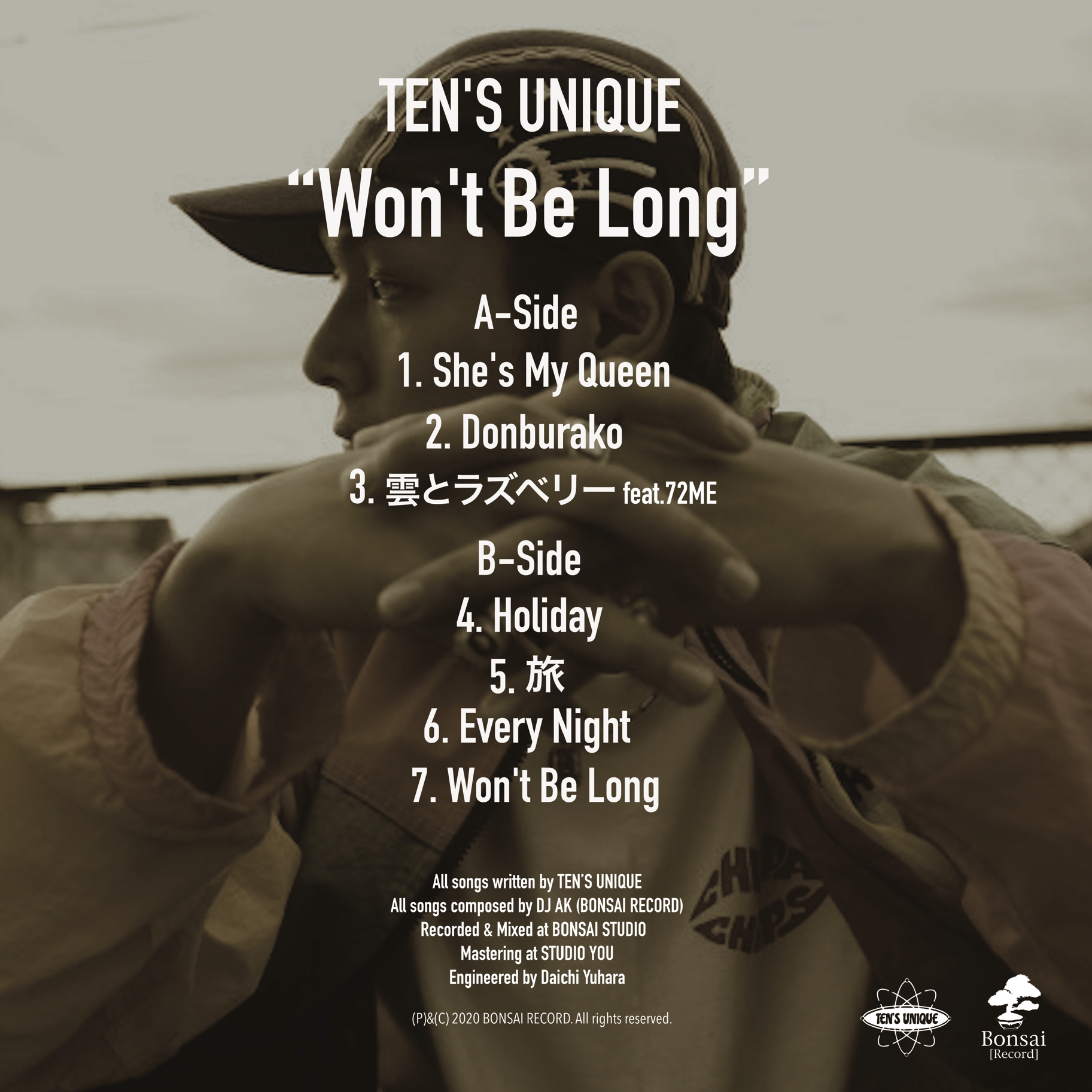 TEN'S UNIQUE(テンズユニーク)1st E.P『Won't Be Long』12inch 
