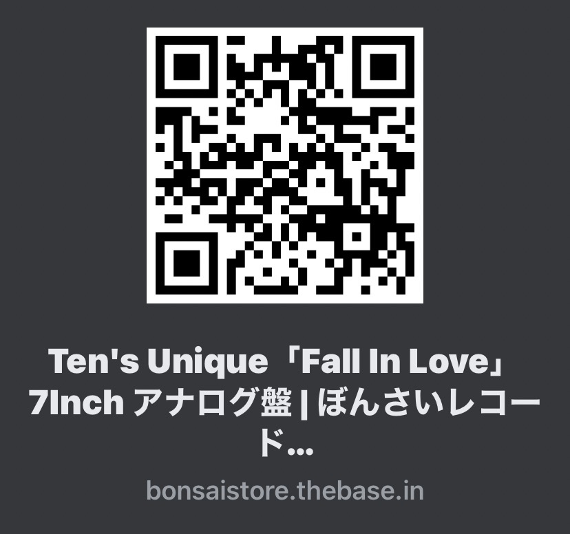 TEN'S UNIQUE「FALL IN LOVE / EXPLAIN」7inch/アナログ盤発売 