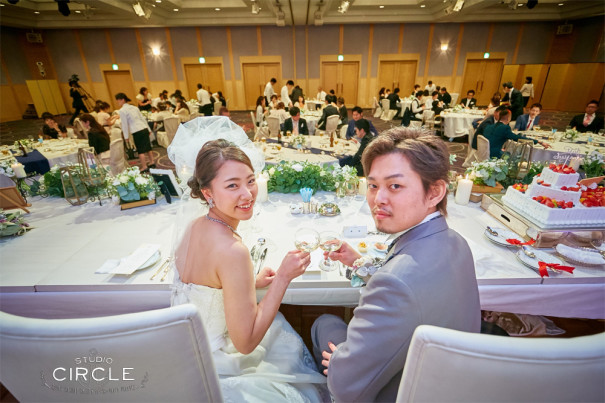 おすすめ 乾杯ショット 結婚式情報 結婚式写真撮影 Circle Rinkustudio