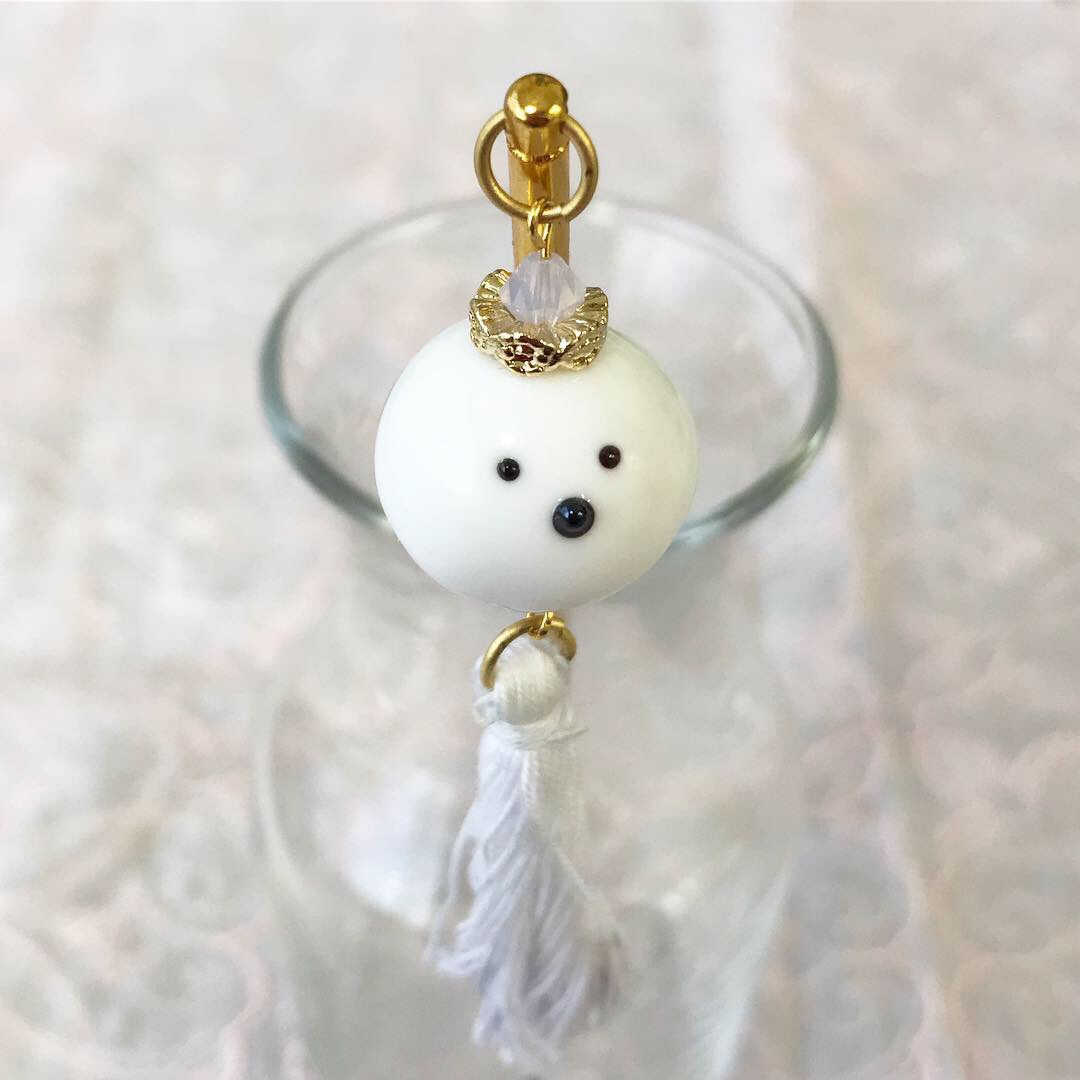 レジンネックレス✩⃛清澄シマエナガ＊蓄光 No.1440 円形 シマエナガ ネックレス ハンドメイド レジン