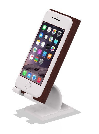 2つ折りカバーをつけたまま使えるスマホスタンド Ben S 3d Factory