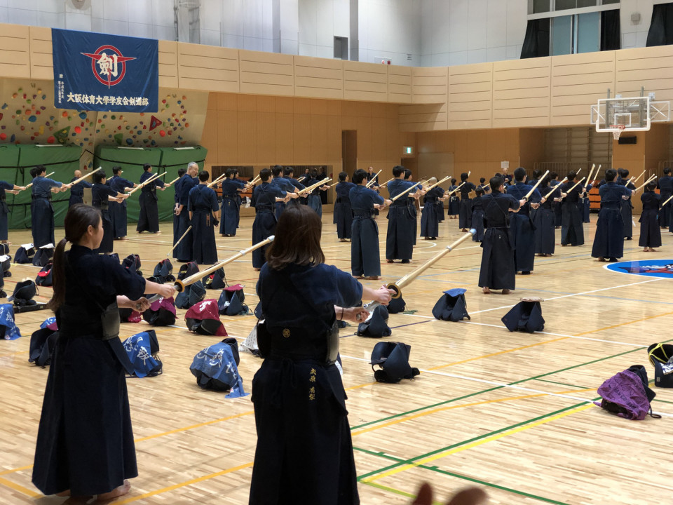 大阪体育大学 寒稽古 平野剣道協会