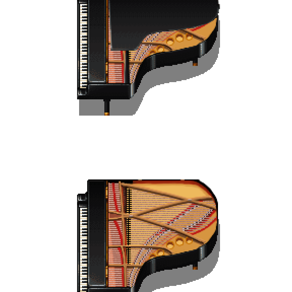 マップチップ素材 | 白黒洋菓子店